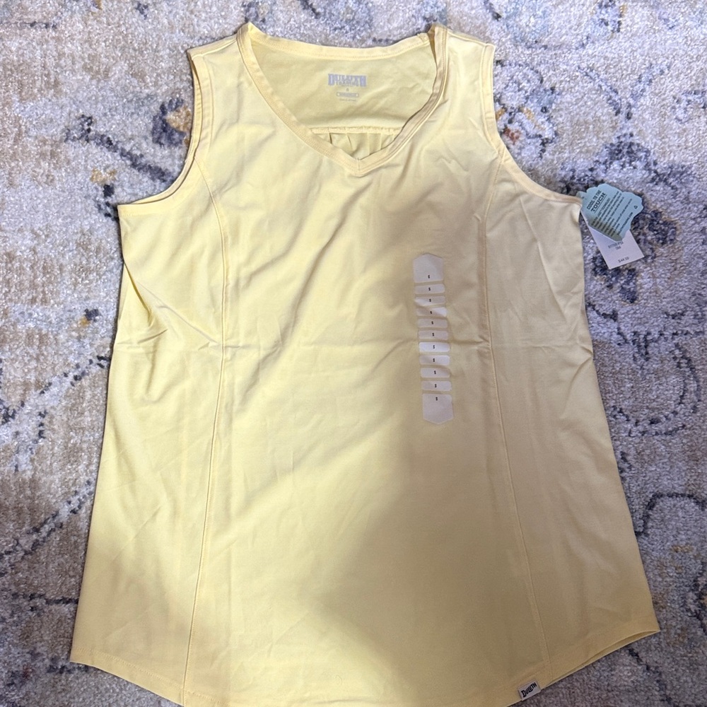 Duluth Trading Co Yellow Tank Top